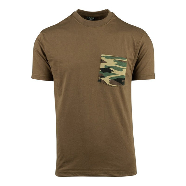 T-shirt camo pocket - Coyote
