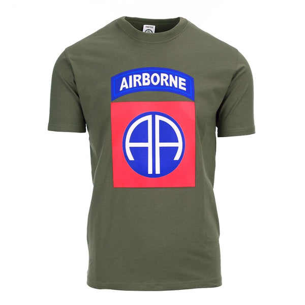Fostex T-shirt 82nd Airborne big logo - Groen