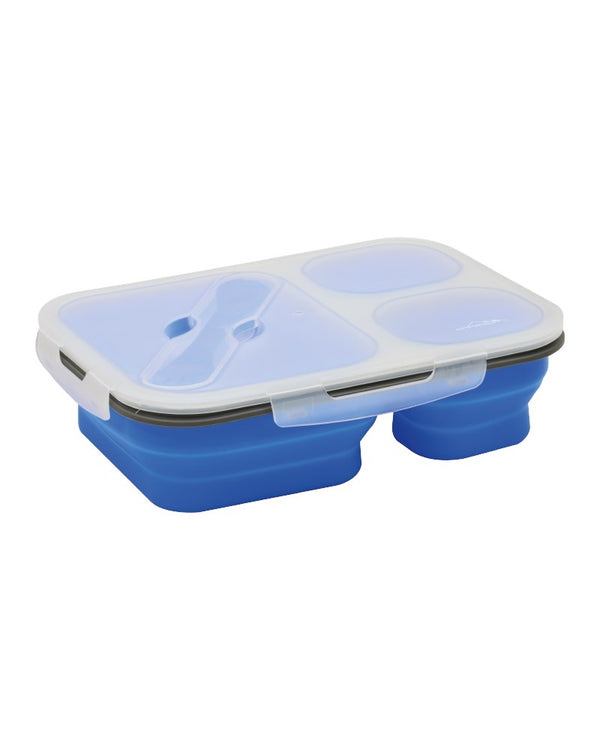 Opvouwbare Siliconen Lunch box - 3 vaks