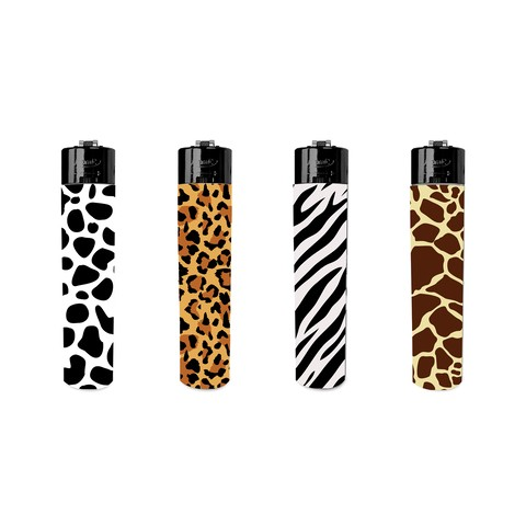 Atomic Festival Animal Print Lighter 4 Stuks