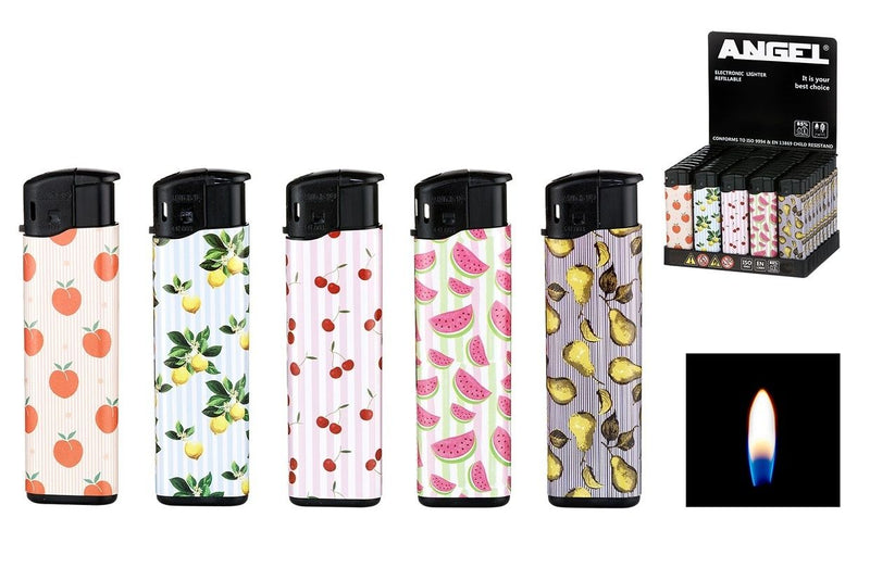 Angel Disposable Lighter Piezo Fruits 5 stuks