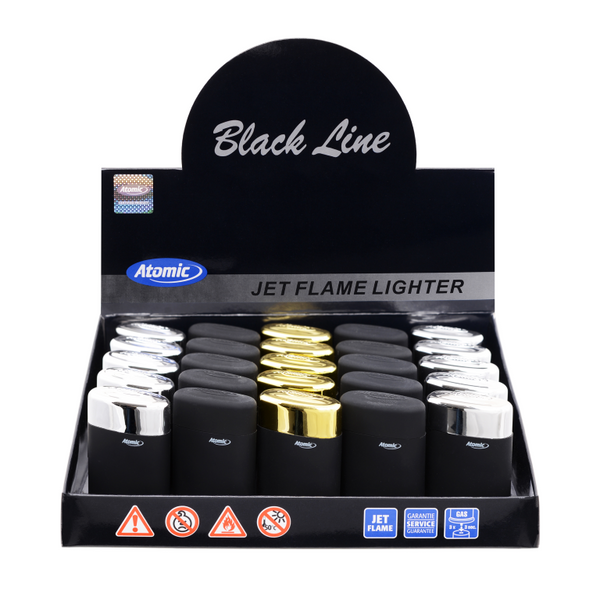 Aanst. jet flame Atomic Black Line 5 stuks