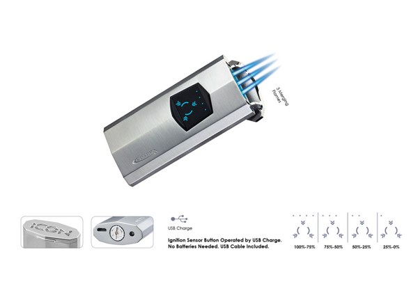 Aanst 3 jet/USB Vector Icon mat zwart