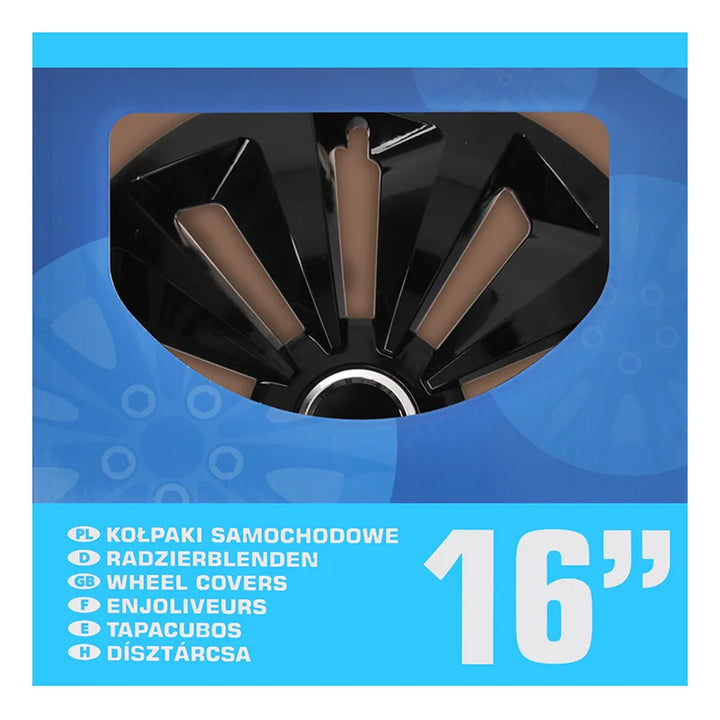 ProPlus Wieldopset Fox zwart 16 inch 4 stuks in displaydoos