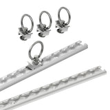 ProPlus Bindrails set aluminium 2x60cm 6-delig