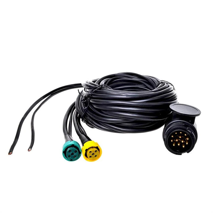 ProPlus Kabelset 7M met stekker 13-polig en 2x connector 5-polig + 5M DC