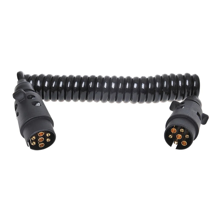 ProPlus Spiraalkabel 3M met 2x stekker 7-polig PVC