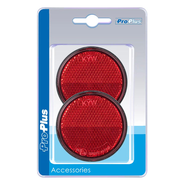 ProPlus Reflector rood 60mm met bout 5mm 2 stuks in blister