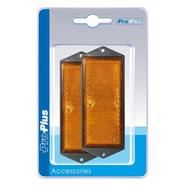 ProPlus Reflector oranje 104x40mm schroefbevestiging 2 stuks in blister