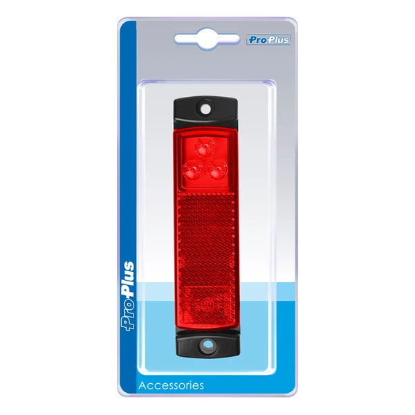 ProPlus Markeringslamp 12/24V rood 126x30mm LED in blister