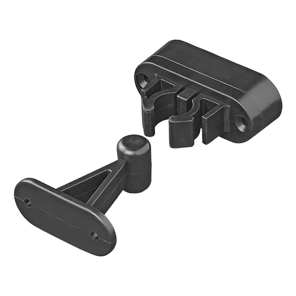 ProPlus Deurvanger met flexibele klem zwart 2-delig