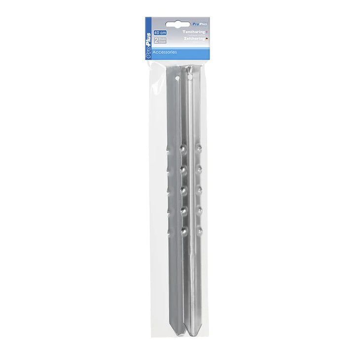 ProPlus Tentharing 40cm metaal geribbeld 2 stuks in polybag