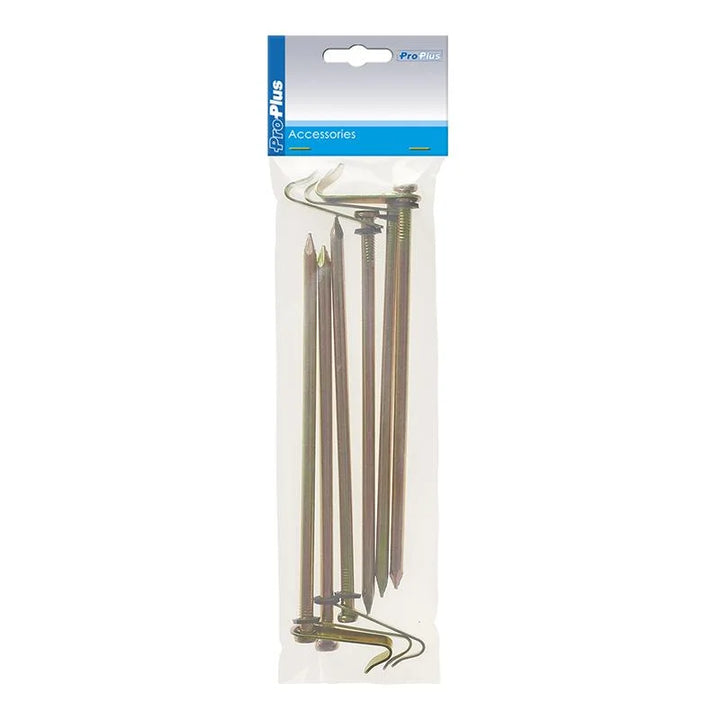 ProPlus Rotspen 21cm metaal met haak 6 stuks in polybag