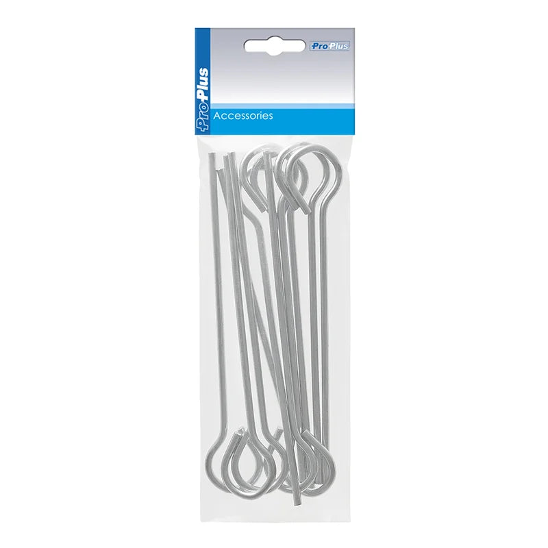 ProPlus Tentharing 19cm aluminium met oog 10 stuks in polybag