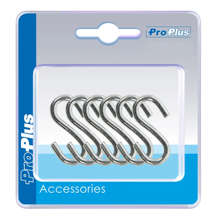 ProPlus S-Haak - Ø 4 mm 4.4 x 2.1 cm 6 stuks - Blister