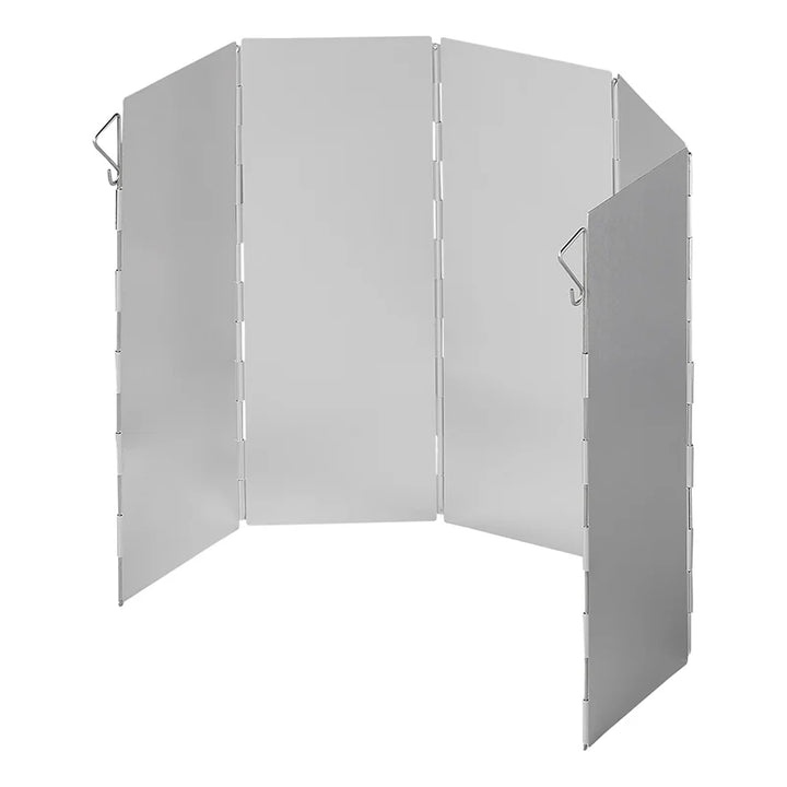 ProPlus Kookwindscherm 5-delig aluminium vouwbaar 49 x 26 cm