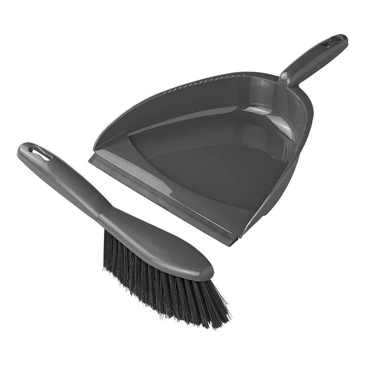 ProPlus Stoffer en Blik - 22 x 33 cm - Grijs/Zwart