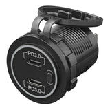 ProPlus USB snellader inbouw 2-weg 12/24V 3A type C