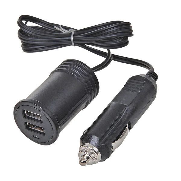 ProPlus Verlengkabel 1M met USB lader 2-weg type A 12V/24V in blister