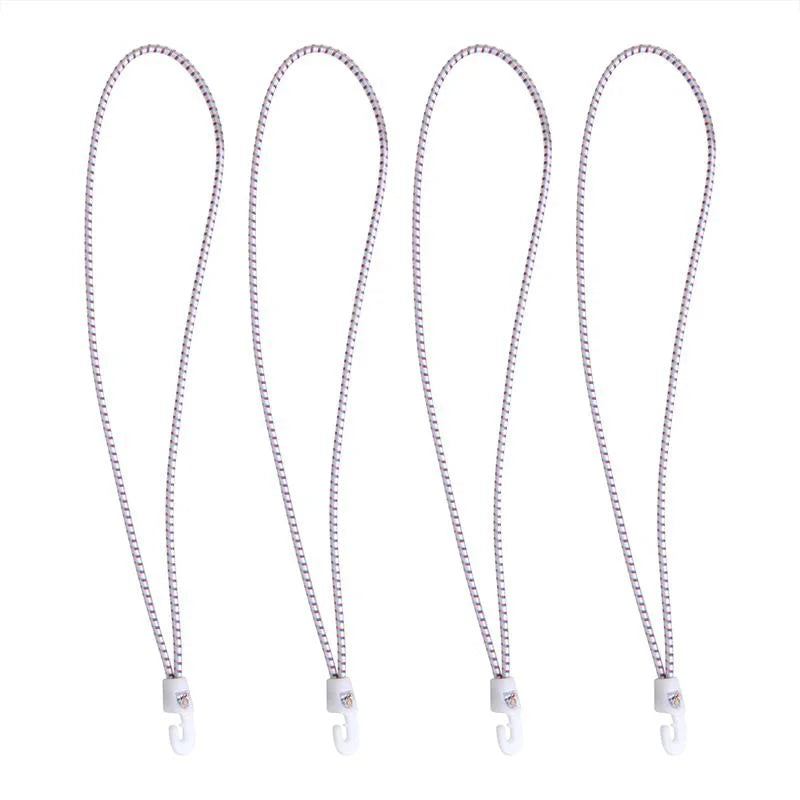 ProPlus Zeilbinder met nylonhaken, 4 stuks in zak, 35cm, wit