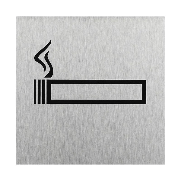 Aluminium deurbordje " pictogram roken toegestaan " 120x120mm