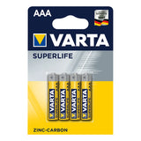 ProPlus Varta Superlife batterijen AAA 4 stuks in blister