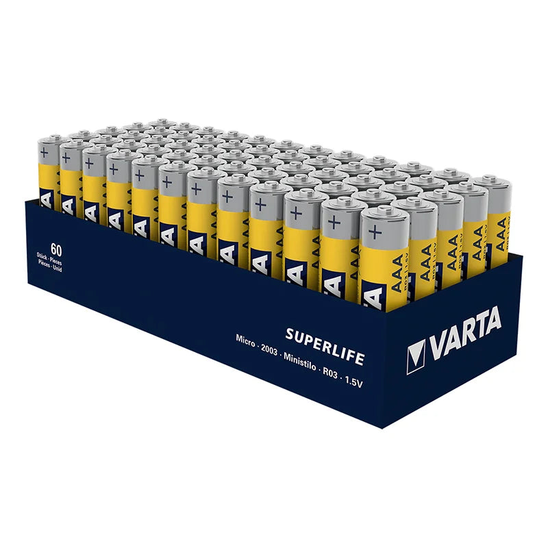 ProPlus Varta Superlife batterijen AAA 2 stuks in folie verpakking