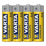 ProPlus Varta Superlife batterijen AA 4 stuks in folie verpakking