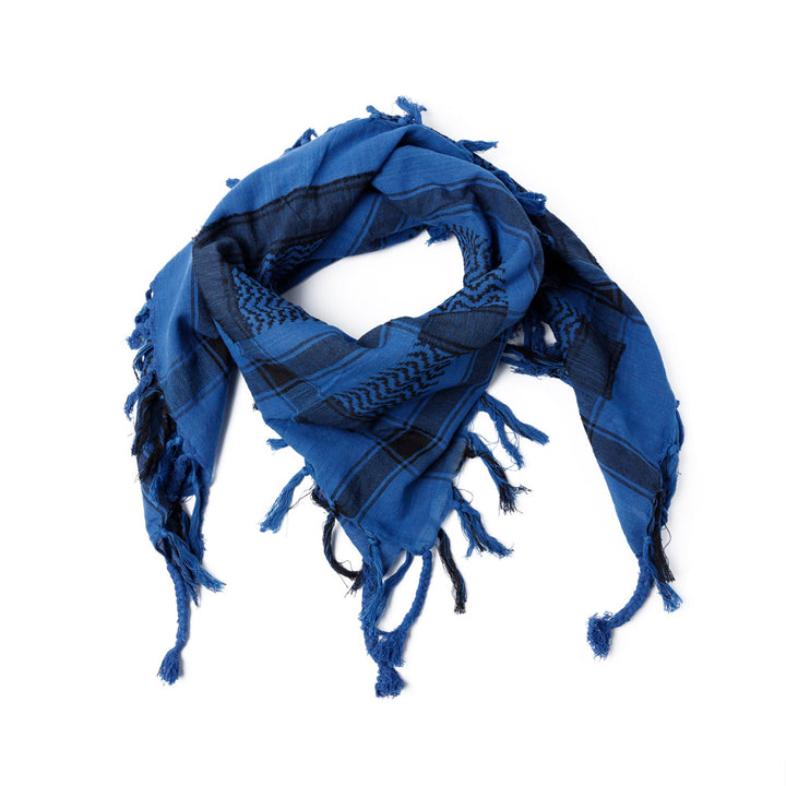 Kufiya - Originele Arafat sjaal - PLO sjaal - Blauw Met Zwart