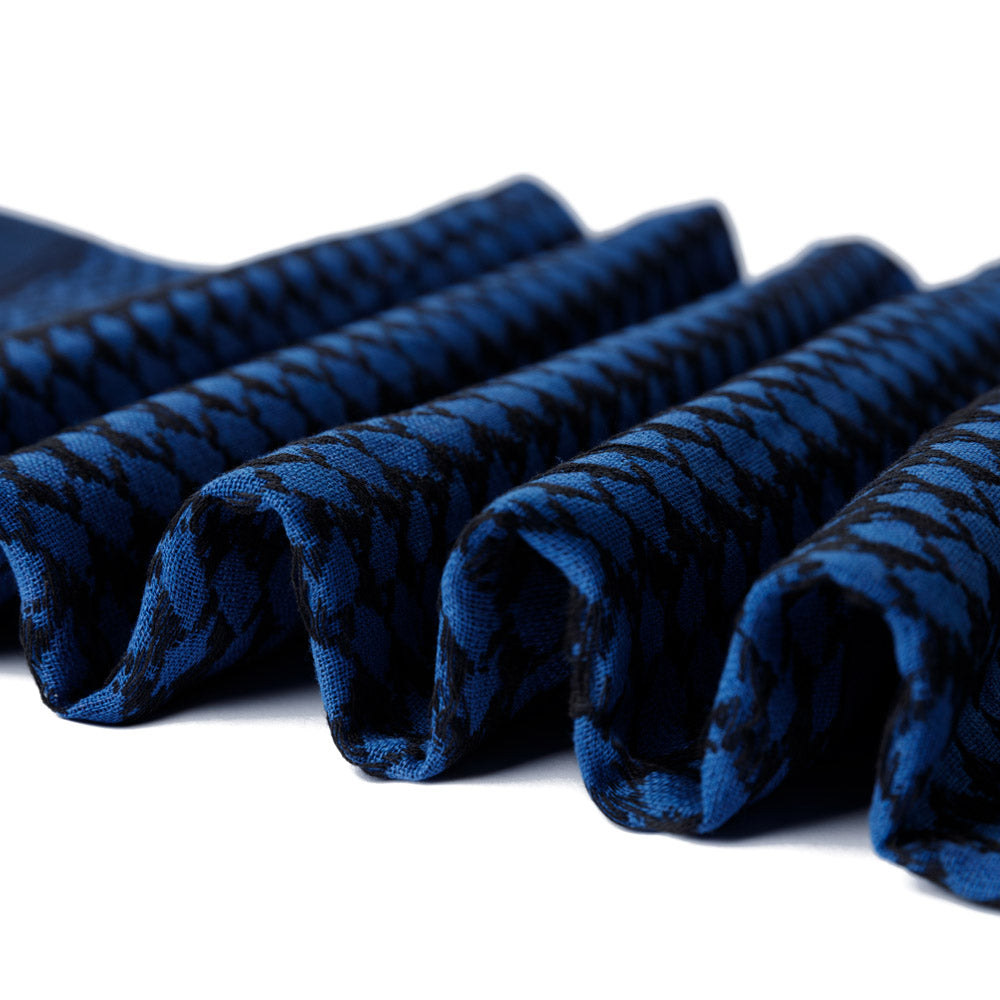 Kufiya - Originele Arafat sjaal - PLO sjaal - Blauw Met Zwart