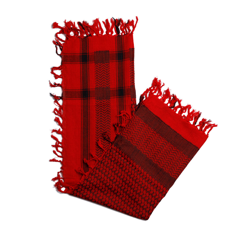 Kufiya - Originele Arafat sjaal - PLO sjaal - Rood Met Zwart