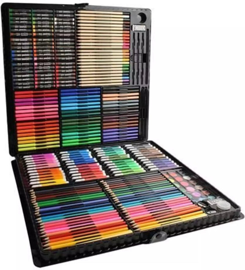 XXL Professionele kleurpotloden - Tekendoos 288 delig - Kleurdoos - Potlodendoos-Tekenset - Stiften