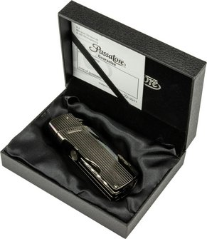 PASSATORE 2-flame jet cigar lighter "Cannes" Dark Gun