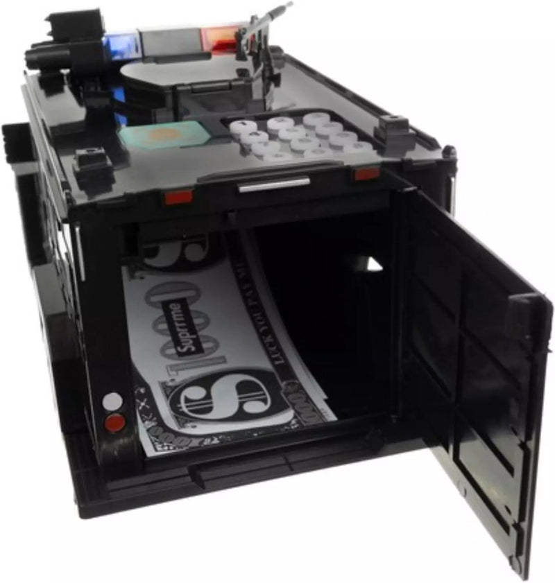 Kluis met Pincode & Geluid -Politie Auto - Spaarpot - Munten & Briefgeld - Automatisch Spaarvarken - Educatief Speelgoed