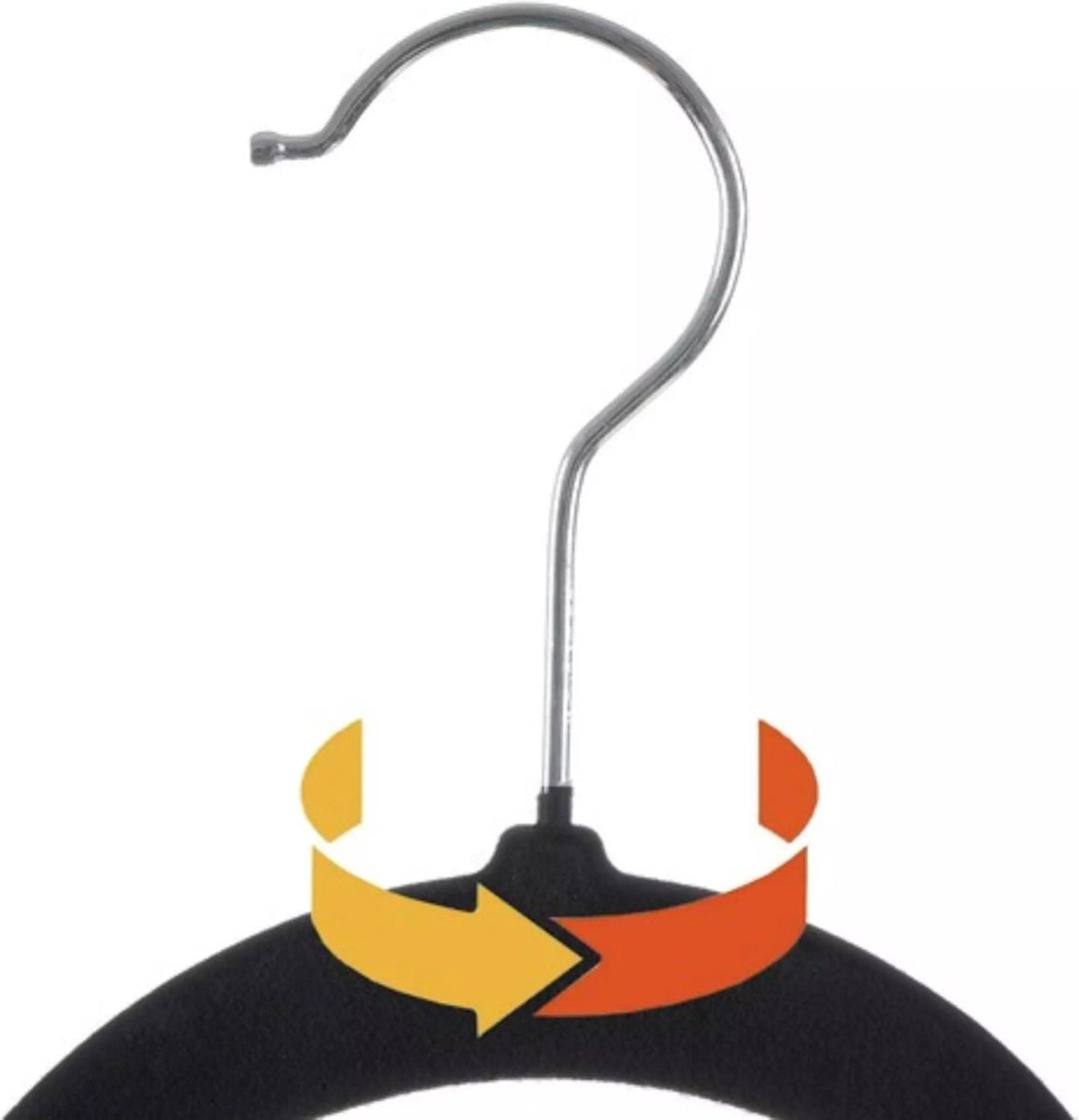 Ruhhy Kledinghangers 20 stuks in Zwart Velvet - Stijlvolle Garderobe Oplossing
