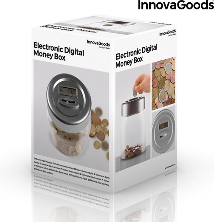 Innovagoods® Elektrische Spaarpot - Spaarpot Met Teller - Tellende Spaarpot - Spaarvarken Digitaal - LCD Scherm