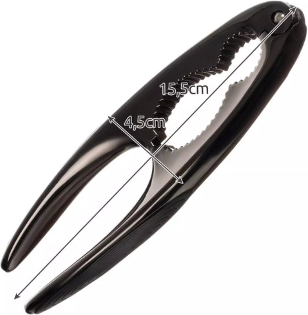 Ruhhy Stalen Notenkraker met Softgrip - Ideaal voor Walnoten &amp; Hazelnoten