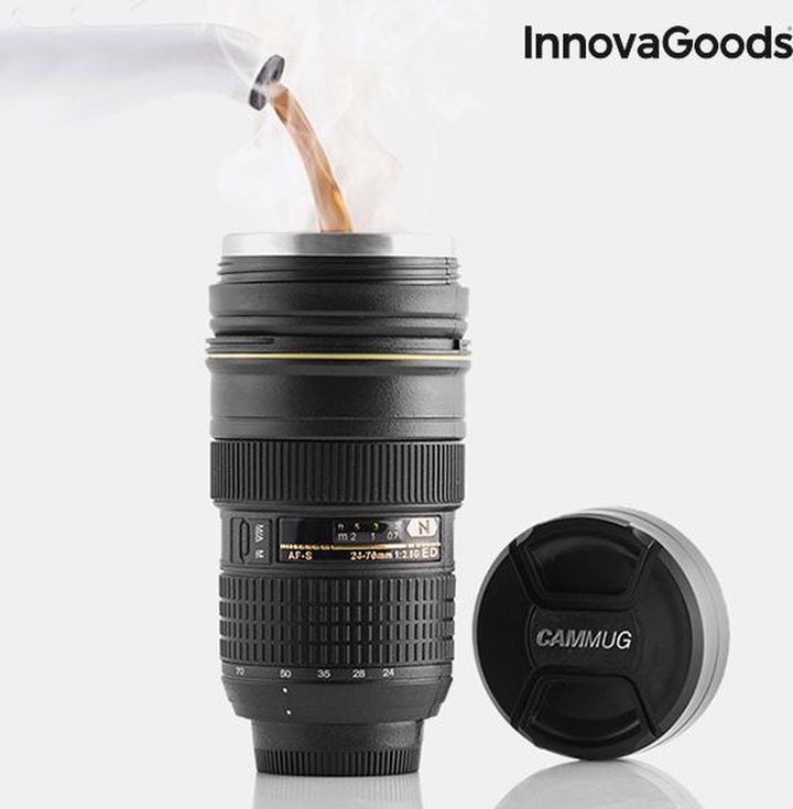 InnovaGoods - Thermische Beker met Deksel - Drinkbeker - Meervoudig gebruik: Mok, Thermos, Potloodhouder, Kan, Bloempot...