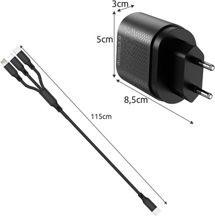 Oplader - 4x USB - Snellaad functie