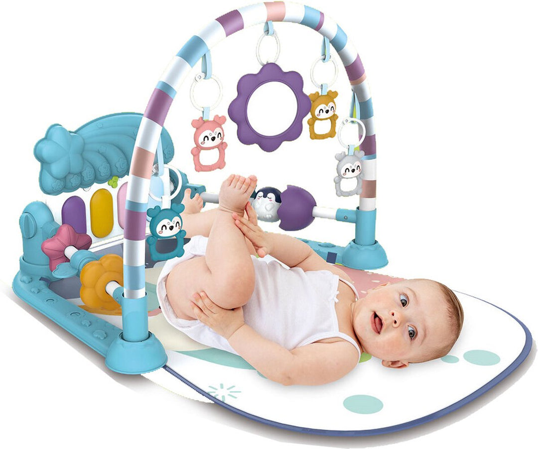 Baby fitness deken - Baby speelmat &amp; Piano - Baby gymtapijt incl. speeltjes - VivaKids