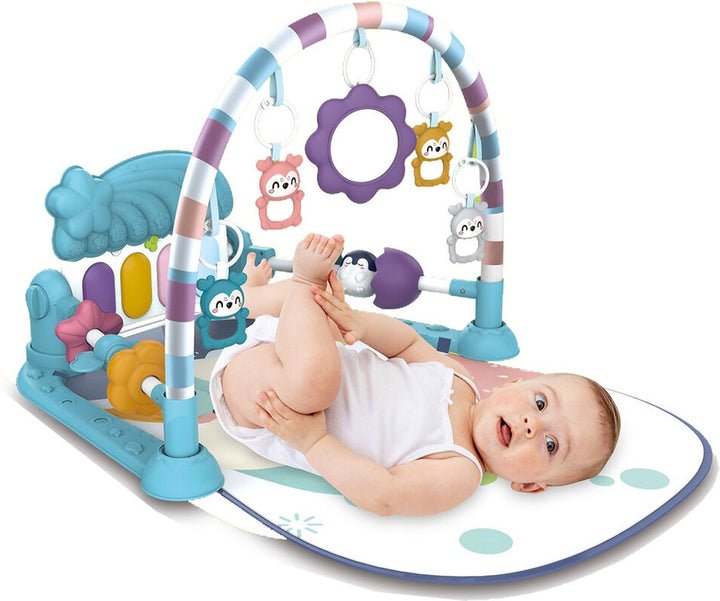 Baby fitness deken - Baby speelmat &amp; Piano - Baby gymtapijt incl. speeltjes - VivaKids