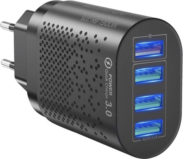 Oplader - 4x USB - Snellaad functie