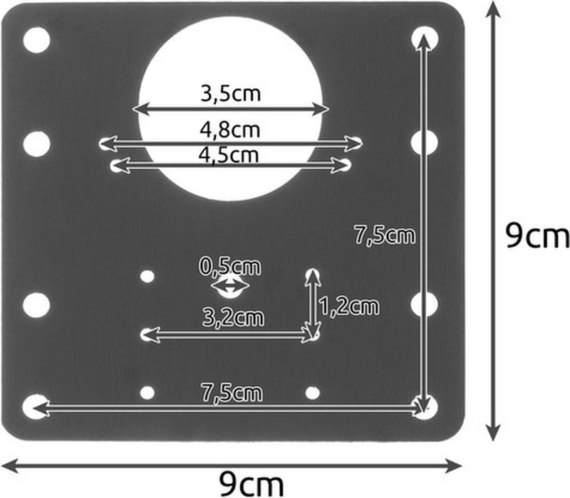 Malatec Meubelscharnier Reparatieset - 4 Stuks: voor Duurzaam Meubelonderhoud
