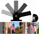 Vlaggenstokhouder Zwart - Vlaggenstok Houder Aluminium