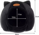 Purlov Plush Cat Bed - Luxe Huisje voor Jouw Kat