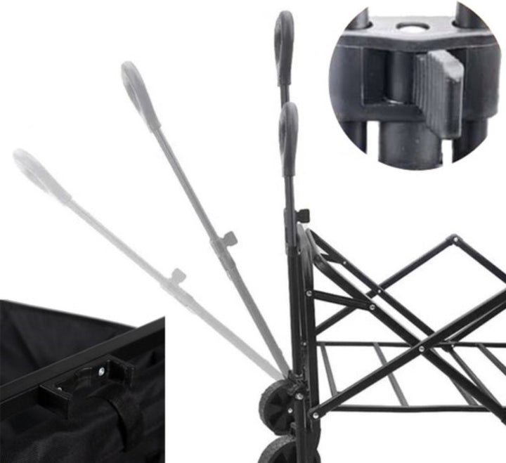 Gardlov Opvouwbare Transportkar - 100 kg Draagkracht, Draaibare Wielen
