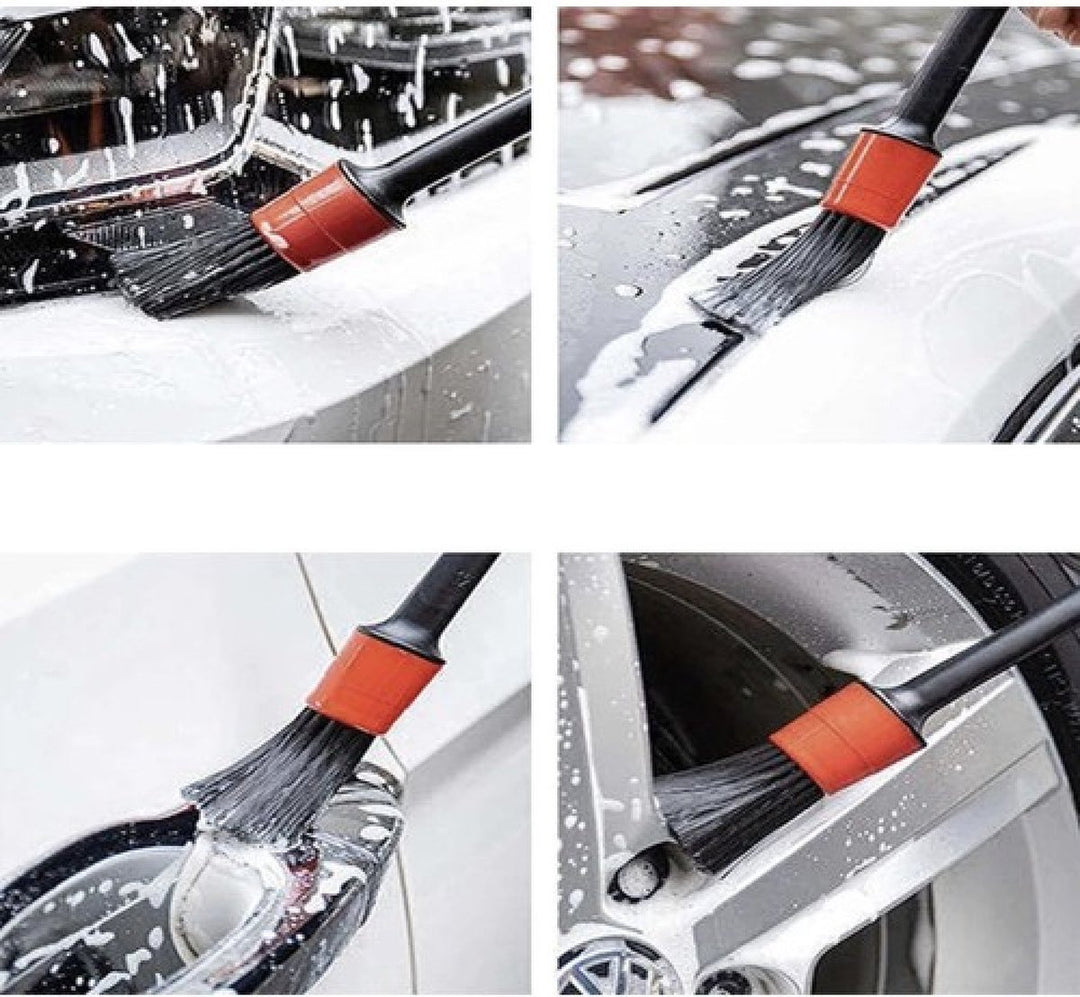 Xtrobb Detailing Borstels 5 Stuks met Doek - Perfecte Autoverzorging