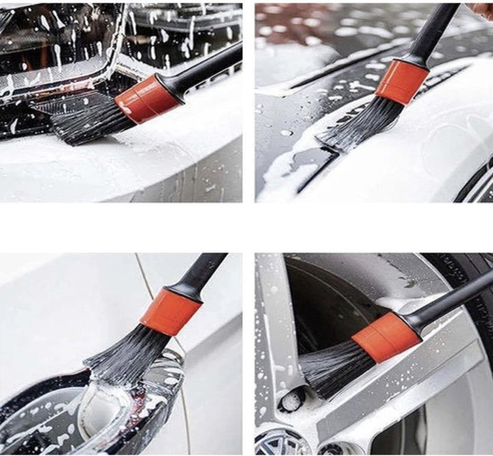 Xtrobb Detailing Borstels 5 Stuks met Doek - Perfecte Autoverzorging