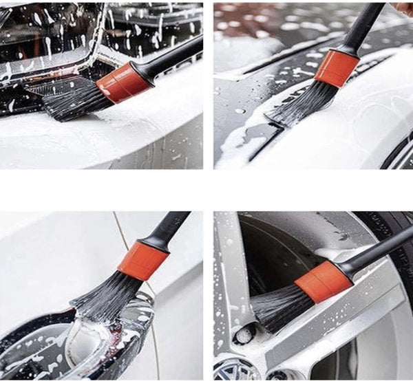 Xtrobb Detailing Borstels 5 Stuks met Doek - Perfecte Autoverzorging