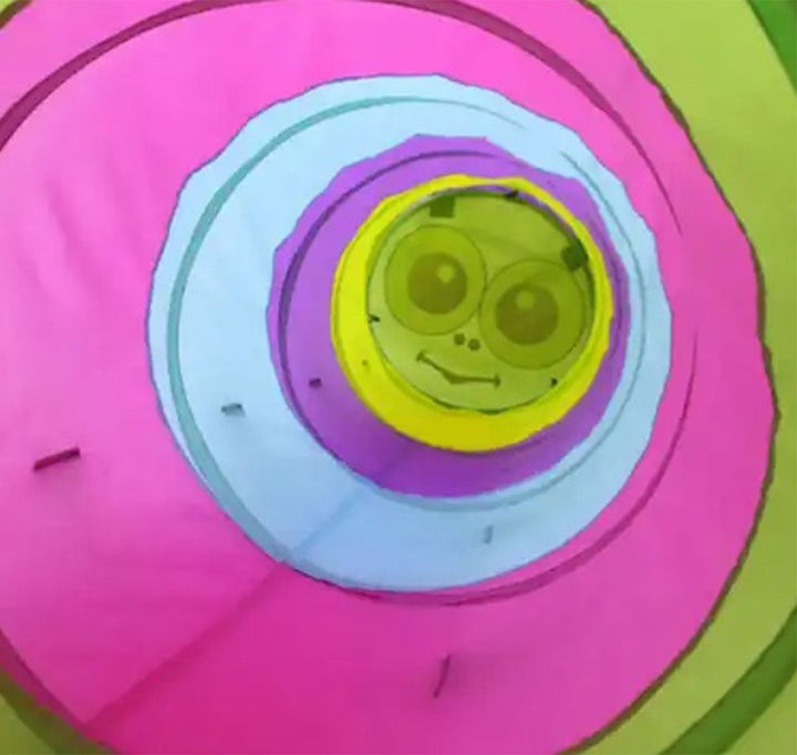 Speeltunnel met Deksel en Opbergtas - Kruiptunnel - Kinderspeelgoed/Binnenspeelgoed / Buitenspeelgoed - Rups - 180 x 45 cm